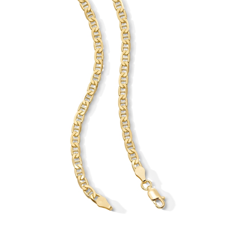 Main Image 3 of 14K Gold Plated 3.5mm Mariner Chain - 24"