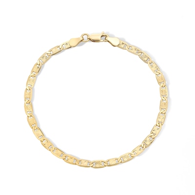 14K Gold Plated Valentino Chain Bracelet - 7.5"
