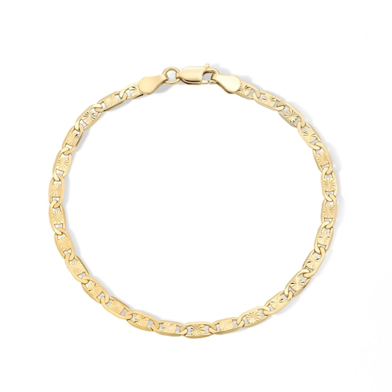 14K Gold Plated Valentino Chain Bracelet - 7.5"