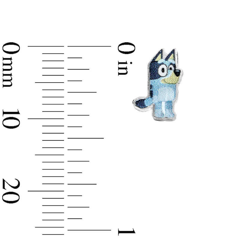 Child's Sterling Silver Enamel Bluey® Studs