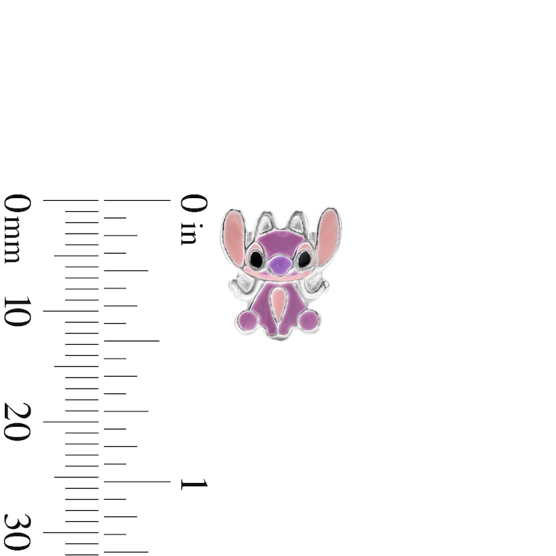 Child's Sterling Silver Enamel ©Disney Angel Stitch Studs