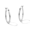 Thumbnail Image 1 of 20mm Sterling Silver Diamond-Cut Hoops