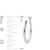 Thumbnail Image 2 of 20mm Sterling Silver Diamond-Cut Hoops