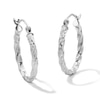 Thumbnail Image 1 of 20mm Sterling Silver Hollow Twist Hoops