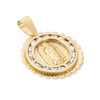 Thumbnail Image 2 of 14K Gold Plated CZ Filagree Lady of Guadalupe Medallion Necklace Charm