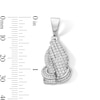 Thumbnail Image 2 of Sterling Silver CZ Prayer Hands Necklace Charm