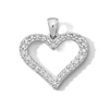 Thumbnail Image 1 of Sterling Silver CZ Open Heart Charm