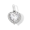 Thumbnail Image 1 of Sterling Silver CZ Cushion Heart Charm