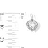 Thumbnail Image 2 of Sterling Silver CZ Cushion Heart Charm