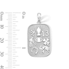 Sterling Silver Good Luck Symbols Necklace Charm