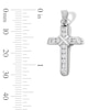 Thumbnail Image 2 of Sterling Silver CZ Rope Center Cross Charm