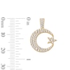 Thumbnail Image 3 of 14K Gold Plated CZ Moon and Star Charm