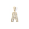 14K Gold Plated CZ Mini “A” Initial Charm