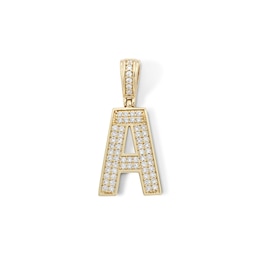 14K Gold Plated CZ Mini “A” Initial Charm