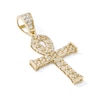 Thumbnail Image 2 of 14K Gold Plated CZ Ankh Necklace Charm