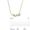 Thumbnail Image 2 of 14K Gold Plated CZ Rose Pendant - 18"