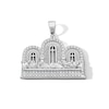 Thumbnail Image 1 of Sterling Silver CZ Large Last Supper Charm
