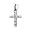 Thumbnail Image 1 of Sterling Silver CZ Mini Cross Charm