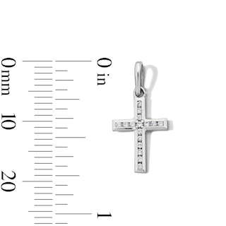 Sterling Silver CZ Mini Cross Charm