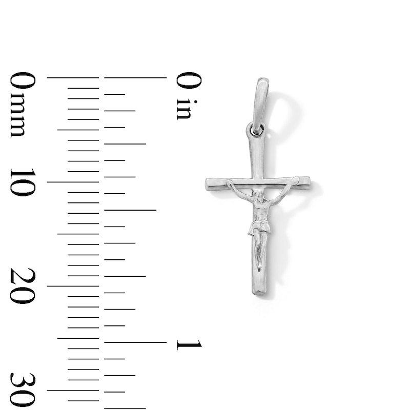 Main Image 2 of Sterling Silver Mini Crucifix Charm