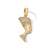 Thumbnail Image 1 of 14K Gold Plated CZ Nefertiti Necklace Charm