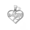 Thumbnail Image 1 of Sterling Silver Mom Heart Charm