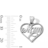 Thumbnail Image 2 of Sterling Silver Mom Heart Charm