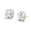 Thumbnail Image 1 of 14K Gold Plated CZ Solitaire 12mm Studs