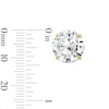 Thumbnail Image 4 of 14K Gold Plated CZ Solitaire 12mm Studs
