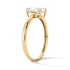 14K Gold Plated Emerald-Cut CZ  Solitaire Ring