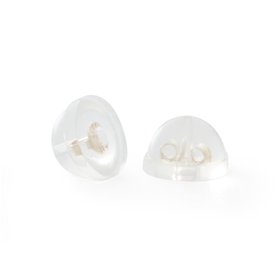 14K Gold Plated 6mm Blue CZ Round Solitaire Studs