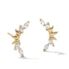 Thumbnail Image 1 of 14K Gold Plated CZ Marquise Crawler Earrings