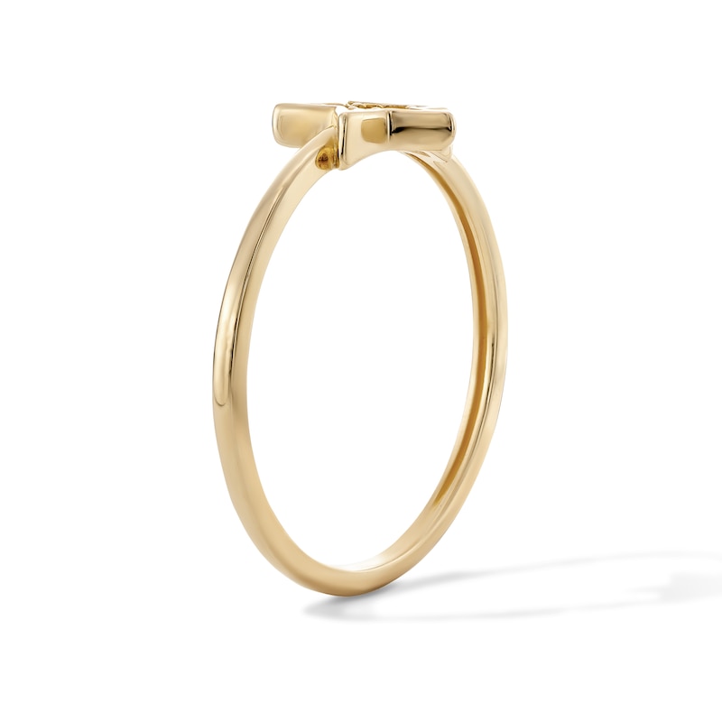 14K Gold Plated CZ Star Ring - Size 7