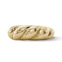 14K Gold Plated Ribbon Twist Ring
