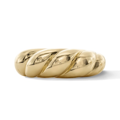 14K Gold Plated Ribbon Twist Ring