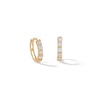 Thumbnail Image 1 of 14K Gold Plated CZ Huggie Hoops
