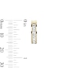 Thumbnail Image 2 of 14K Gold Plated CZ Square Channel Huggie Hoops
