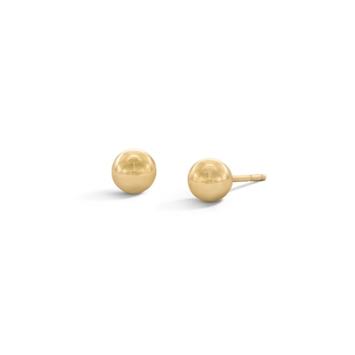 14K Gold Plated 5mm Ball Studs