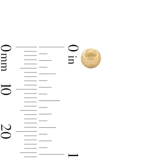 14K Gold Plated 5mm Ball Studs