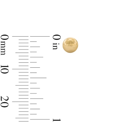 14K Gold Plated 5mm Ball Studs