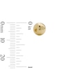 Thumbnail Image 2 of 14K Gold Plated Hollow 8mm Ball Studs