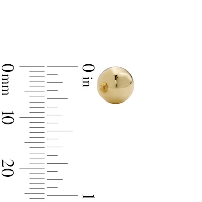 14K Gold Plated Hollow 8mm Ball Studs