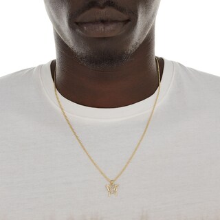 14K Gold Plated Two-Tone Butterfly Charm