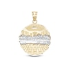 14K Gold Plated Two-Tone Last Supper Medallion Charm