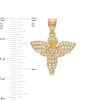 14K Gold Plated Pavé CZ Praying Angel Charm