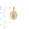 14K Gold Plated Tri-Tone Religious Charm