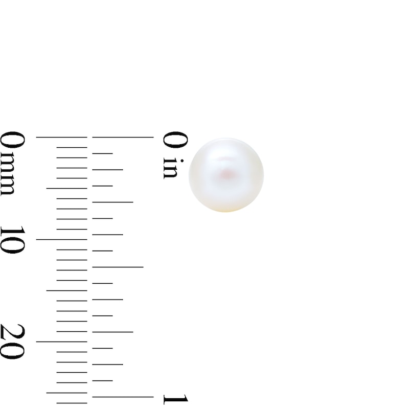 Main Image 2 of 14K Gold Plated Freshwater Cultured Pearl Studs