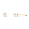 Thumbnail Image 1 of 14K Gold Plated 3mm Cultured Freshwater Pearl Studs