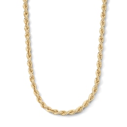 14K Gold Plated 5.5mm Rope Chain - 20"
