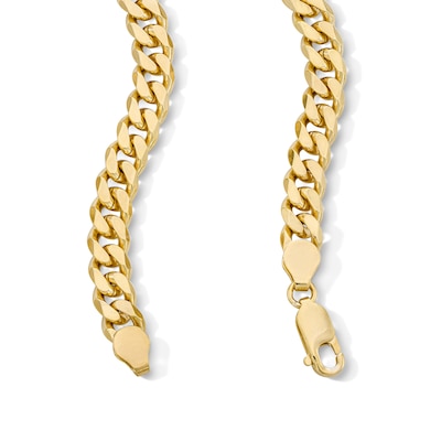14K Gold Plated Diamond-Cut Curb Chain - 22"